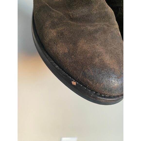 Thursday Boot Co Chelsea Boots Distressed Suede Duchess Brown 7.5 - Picture 2 of 8